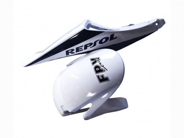 Billige Honda CBR600RR Motorrad Verkleidung 2013-2023 - Weiss Glanzendes Schwarz Repsol