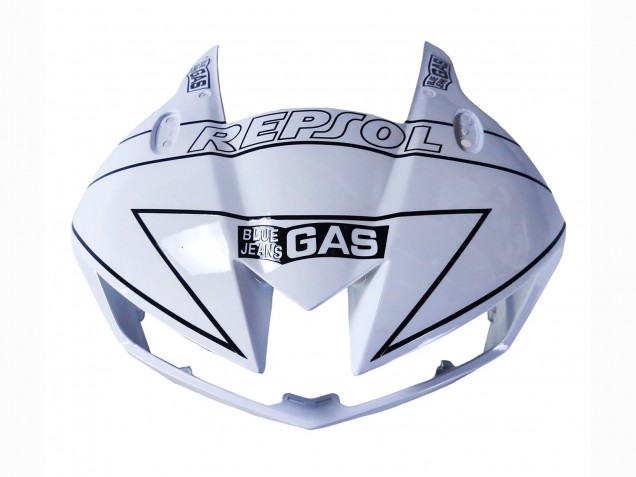 Billige Honda CBR600RR Motorrad Verkleidung 2013-2023 - Weiss Glanzendes Schwarz Repsol