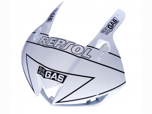 Billige Honda CBR600RR Motorrad Verkleidung 2013-2023 - Weiss Glanzendes Schwarz Repsol