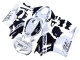 Billige Honda CBR600RR Motorrad Verkleidung 2013-2023 - Weiss Glanzendes Schwarz Repsol