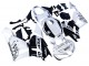 Billige Honda CBR600RR Motorrad Verkleidung 2013-2023 - Weiss Glanzendes Schwarz Repsol