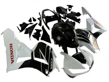 Billige Honda CBR600RR Motorrad Verkleidung Kit 2013-2023 - Weiss Glanzendes Schwarz