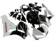 Billige Honda CBR600RR Motorrad Verkleidung Kit 2013-2023 - Weiss Glanzendes Schwarz