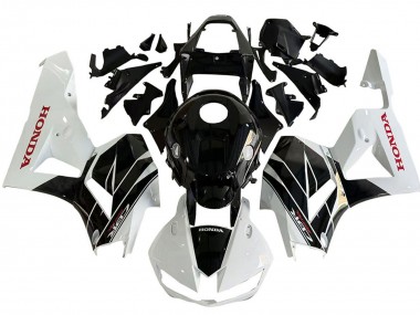 Billige Honda CBR600RR Motorrad Verkleidung Kit 2013-2023 - Weiss Glanzendes Schwarz