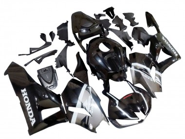 Billige Honda CBR600RR Motorrad Verkleidung 2013-2023 - Silber Glanzendes Schwarz