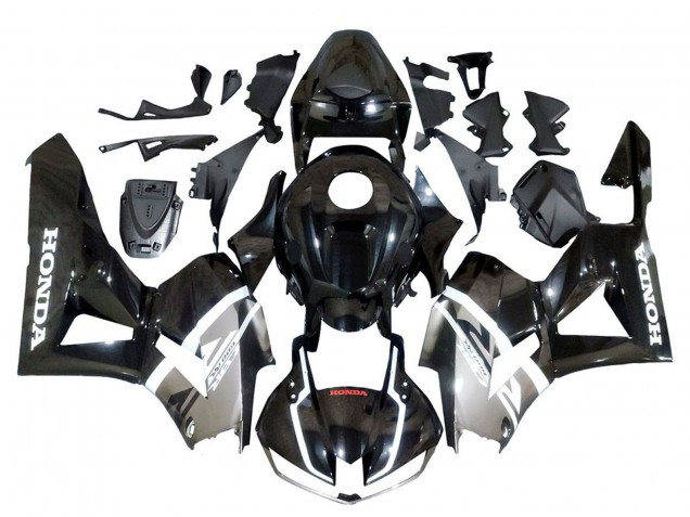 Billige Honda CBR600RR Motorrad Verkleidung 2013-2023 - Silber Glanzendes Schwarz