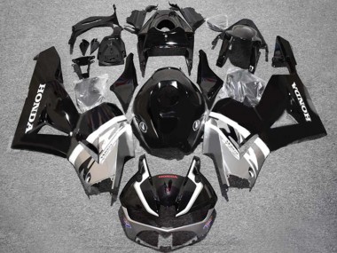 Billige Honda CBR600RR Motorrad Verkleidung 2013-2023 - Silber Glanzendes Schwarz