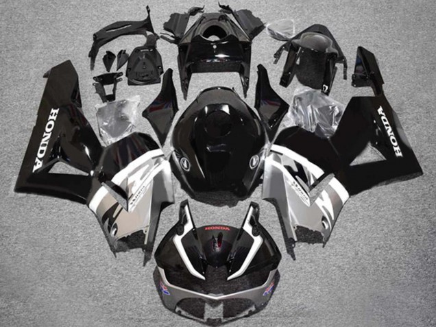 Billige Honda CBR600RR Motorrad Verkleidung 2013-2023 - Silber Glanzendes Schwarz
