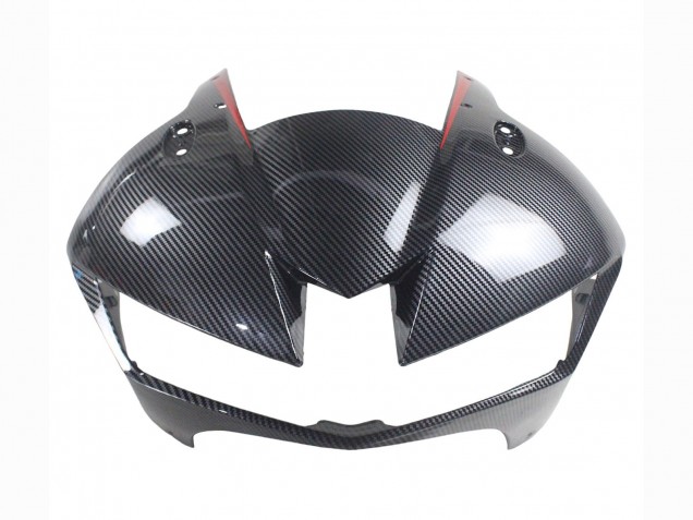 Billige Honda CBR600RR Motorrad Verkleidung 2013-2023 - Schwarzes Carbonfaser Rot