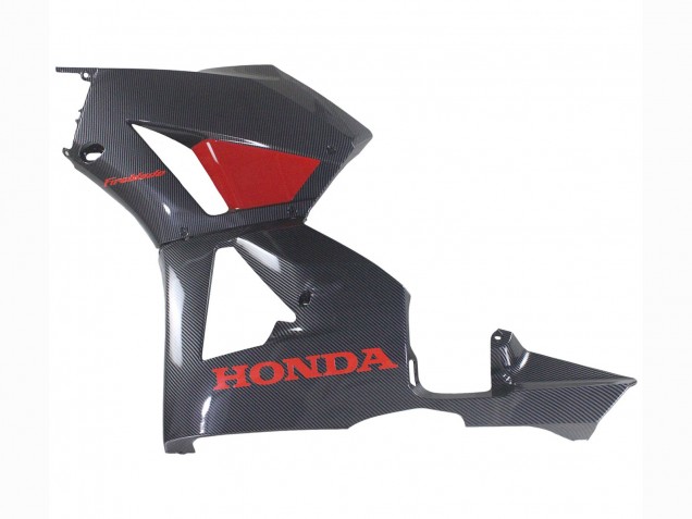 Billige Honda CBR600RR Motorrad Verkleidung 2013-2023 - Schwarzes Carbonfaser Rot
