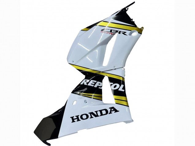 Billige Honda CBR600RR Motorrad Verkleidung 2013-2023 - Weiss Gold Glanzendes Schwarz Repsol