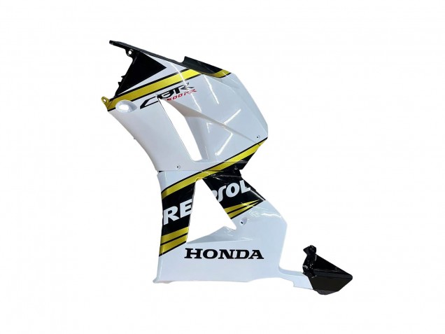 Billige Honda CBR600RR Motorrad Verkleidung 2013-2023 - Weiss Gold Glanzendes Schwarz Repsol