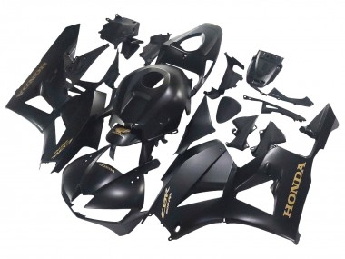 Billige Honda CBR600RR Motorrad Verkleidung 2013-2023 - Matt Schwarz Gold Aufkleber