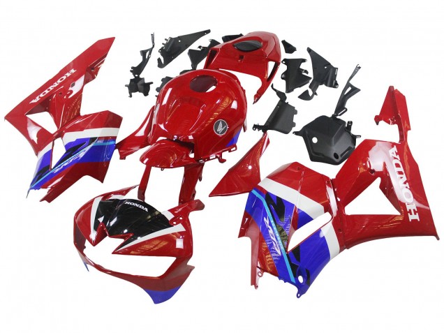 Billige Honda CBR600RR Motorrad Verkleidung 2013-2023 - Rot Blau