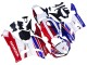 Billige Honda CBR600RR Motorrad Verkleidung 2013-2023 - Weiss Rot Blau