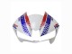 Billige Honda CBR600RR Motorrad Verkleidung 2013-2023 - Weiss Rot Blau HRC