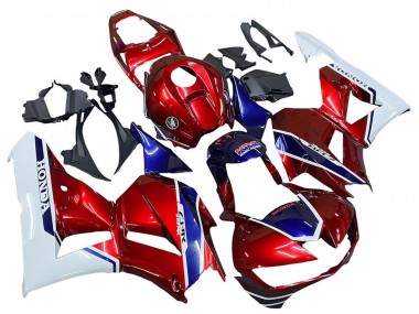 Billige Honda CBR600RR Motorrad Verkleidung 2013-2023 - Weiss Rot Blau HRC