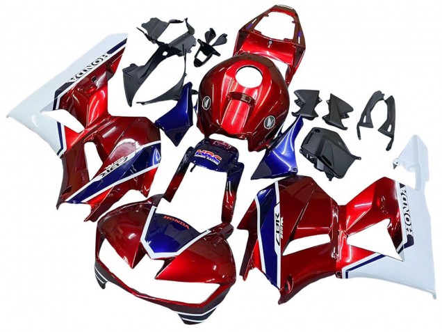 Billige Honda CBR600RR Motorrad Verkleidung 2013-2023 - Weiss Rot Blau HRC
