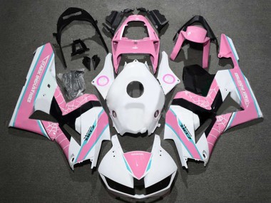 Billige Honda CBR600RR Motorrad Verkleidung 2013-2023 - Weiss Rosa