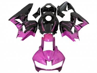 Billige Honda CBR600RR Motorrad Verkleidung 2013-2023 - Rosa Glanzendes Schwarz
