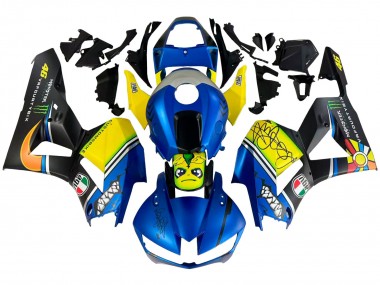 Billige Honda CBR600RR Motorrad Verkleidung 2013-2023 - Blau Gelb Matt Schwarz Grun Monster Hai
