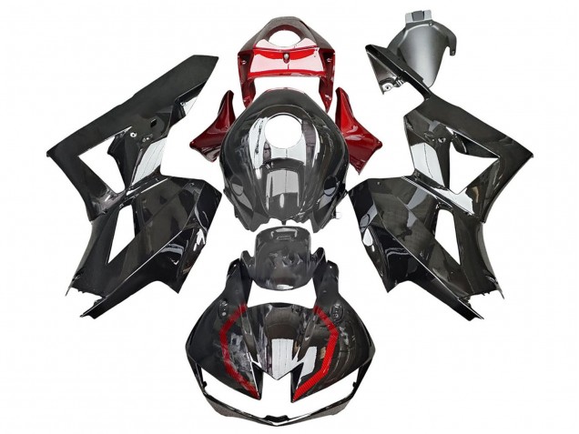 Billige Honda CBR600RR Motorrad Verkleidung 2013-2023 - Glanzendes Schwarz Rot