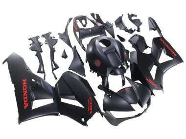Billige Honda CBR600RR Motorrad Verkleidung 2013-2023 - Matt Schwarz Rot Aufkleber