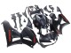 Billige Honda CBR600RR Motorrad Verkleidung 2013-2023 - Matt Schwarz Rot Aufkleber