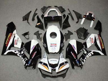 Billige Honda CBR600RR Motorrad Verkleidung 2013-2023 - Weiss Gold Glanzendes Schwarz HRC
