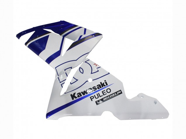 Billige Kawasaki ZX10R Motorrad Verkleidung 2004-2005 - Schwarz Weiss