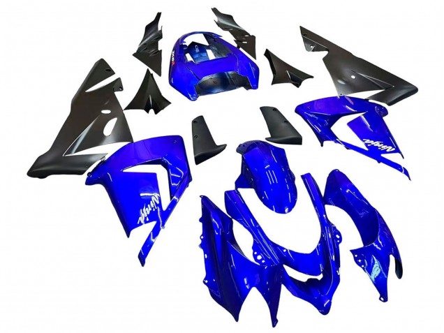 Billige Kawasaki ZX10R Motorrad Verkleidung 2004-2005 - Blau Schwarz Ninja