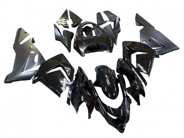 Billige Kawasaki ZX10R Motorrad Verkleidung 2004-2005 - Glanzendes Matt Schwarz Ninja