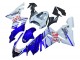 Billige Kawasaki ZX10R Motorrad Verkleidung 2004-2005 - Glanzendes Blau Weiss Fiat Motul
