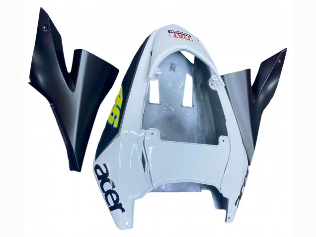 Billige Kawasaki ZX10R Motorrad Verkleidung 2004-2005 - Glanzendes Blau Weiss Fiat Motul