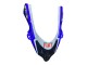 Billige Kawasaki ZX10R Motorrad Verkleidung 2004-2005 - Glanzendes Blau Weiss Fiat Motul