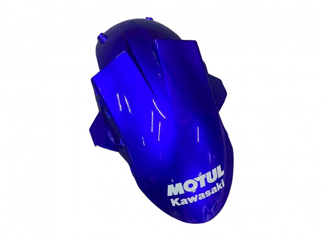 Billige Kawasaki ZX10R Motorrad Verkleidung 2004-2005 - Glanzendes Blau Weiss Fiat Motul