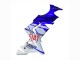 Billige Kawasaki ZX10R Motorrad Verkleidung 2004-2005 - Glanzendes Blau Weiss Fiat Motul