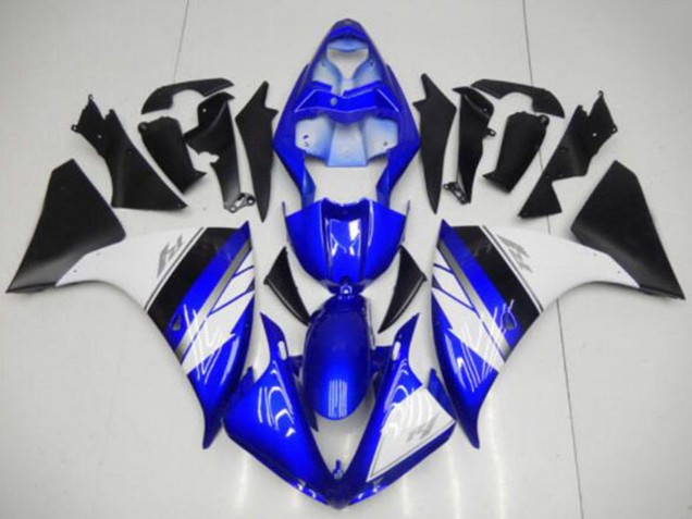 Billige Yamaha YZF R1 Motorrad Verkleidung 2009-2011 - Blau Weiss Matt Schwarz