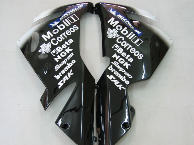 Billige Kawasaki ZX10R Motorrad Verkleidung 2004-2005 - Weiss Schwarz West Ninja