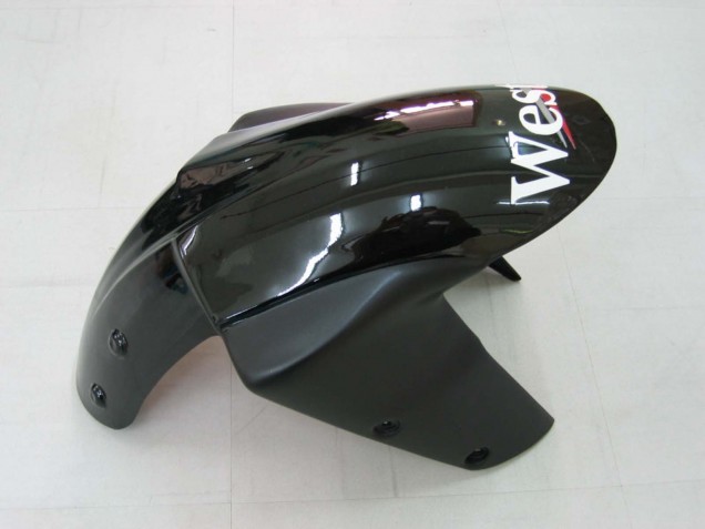 Billige Kawasaki ZX10R Motorrad Verkleidung 2004-2005 - Weiss Schwarz West Ninja