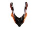 Billige Kawasaki ZX10R Motorrad Verkleidung 2004-2005 - Burnt Orange Schwarz Monster Elf