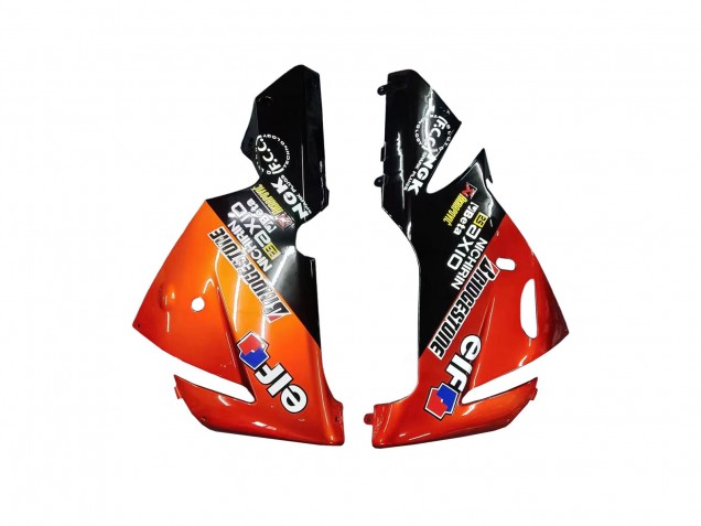 Billige Kawasaki ZX10R Motorrad Verkleidung 2004-2005 - Burnt Orange Schwarz Monster Elf