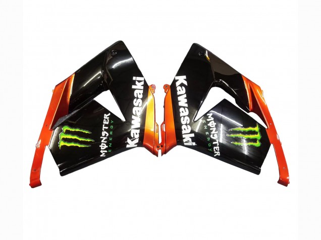 Billige Kawasaki ZX10R Motorrad Verkleidung 2004-2005 - Burnt Orange Schwarz Monster Elf