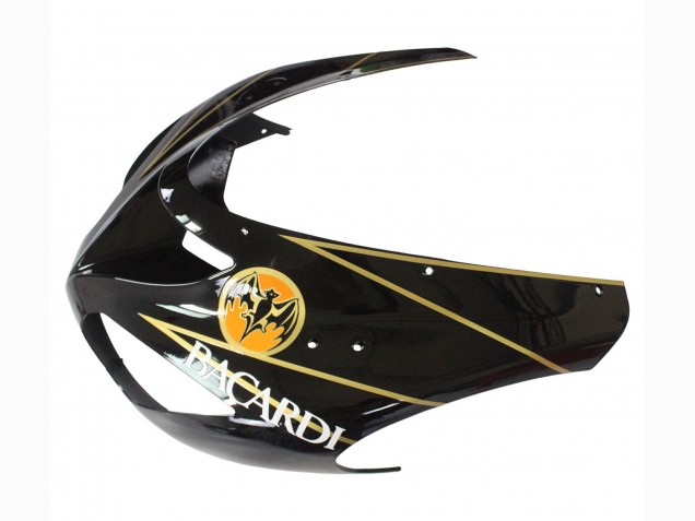 Billige Kawasaki ZX10R Motorrad Verkleidung 2006-2007 - Schwarz Rot Gold BACARDI