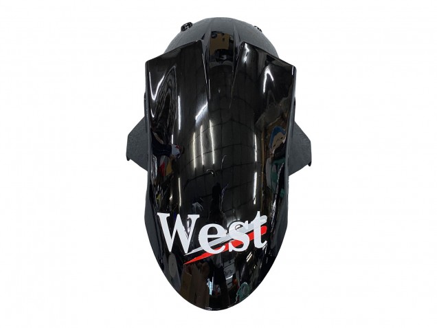 Billige Kawasaki ZX10R Motorrad Verkleidung 2006-2007 - Glanzendes Schwarz Weiss West