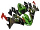 Billige Kawasaki ZX10R Motorrad Verkleidung 2006-2007 - Grun Grau Rot Schwarz Gelb