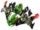 Billige Kawasaki ZX10R Motorrad Verkleidung 2006-2007 - Grun Grau Rot Schwarz Gelb