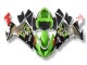 Billige Kawasaki ZX10R Motorrad Verkleidung 2006-2007 - Grun Grau Rot Schwarz Gelb