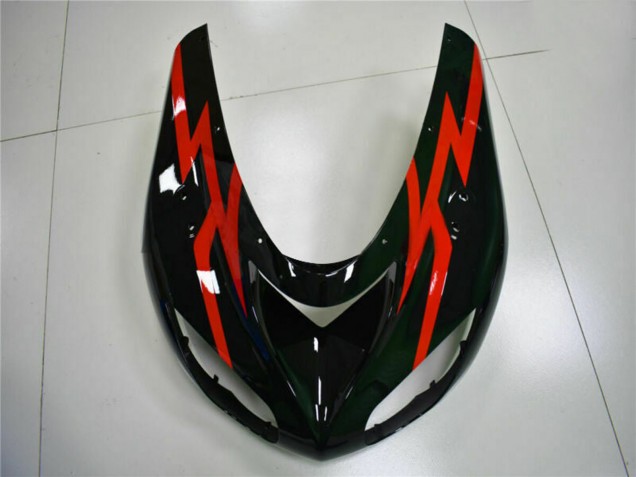 Billige Kawasaki ZX10R Motorrad Verkleidung 2006-2007 - Glanzendes Schwarz Rot