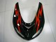 Billige Kawasaki ZX10R Motorrad Verkleidung 2006-2007 - Glanzendes Schwarz Rot